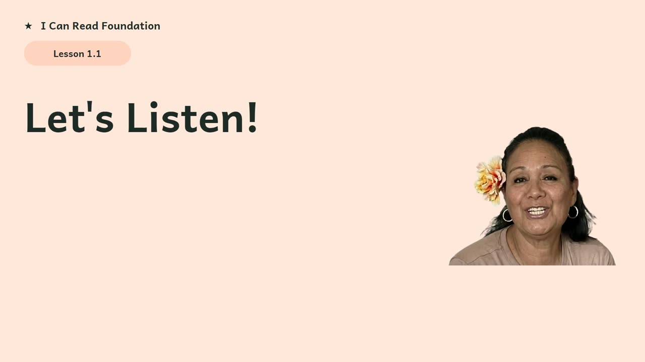 Lesson 1, Let's Listen! with Ese